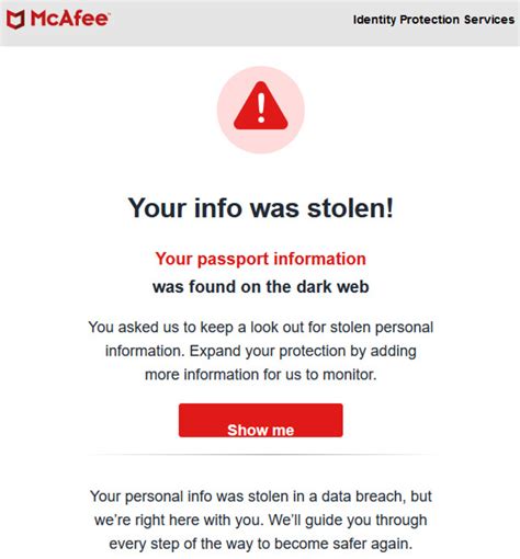 What Does It Mean When Mcafee Says Your Info Is On The Dark .